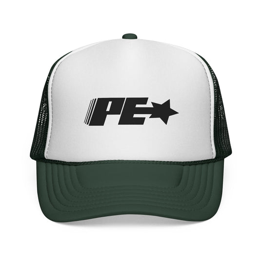 VINTAGE PE* LOGO TRUCKER LID