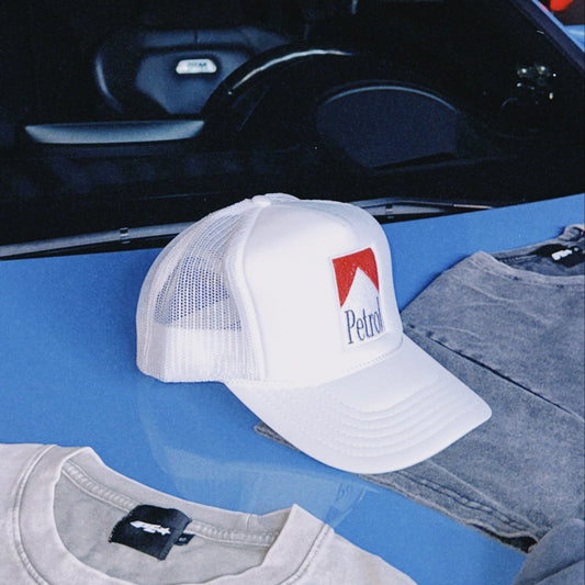 VINTAGE PETROL EMBROIDERED TRUCKER LID