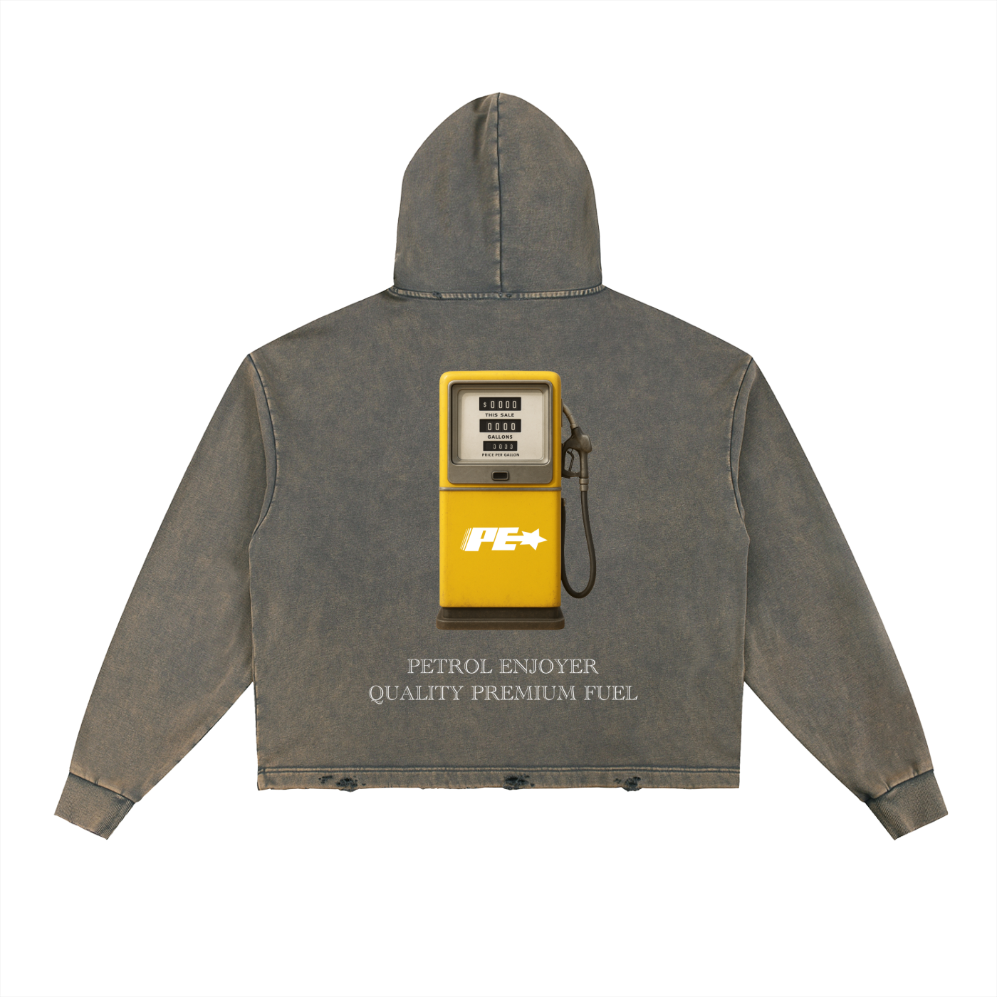 QUALITY PREMIUM FUEL WEATHERED HOODIE